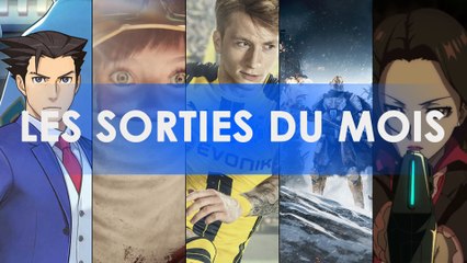 Les sorties du mois en vidéo - Septembre 2016