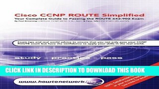 New Book Cisco CCNP Route Simplified