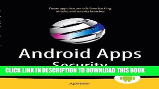 New Book Android Apps Security