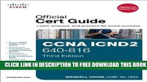 New Book CCNA ICND2 640-816 Official Cert Guide (3rd Edition) 3rd edition by Odom, Wendell (2011)