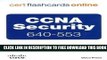 New Book CCNA Security 640-553 Cert Flash Cards Online, Retail Packaged Version