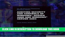 Collection Book Auditing Security and Controls of Windows Server 2000 and Windows Server 2003