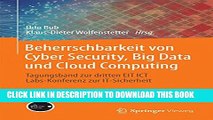 Collection Book Beherrschbarkeit von Cyber Security, Big Data und Cloud Computing: Tagungsband zur