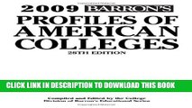 Collection Book 2009 Barron s Profiles of American Colleges 28 Edition with CD-ROM