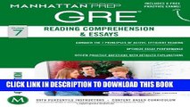 Collection Book GRE Reading Comprehension   Essays (Manhattan Prep GRE Strategy Guides)