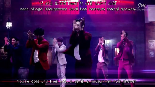 Super Junior - Devil MV [English Subs + Romanization + Hangul]