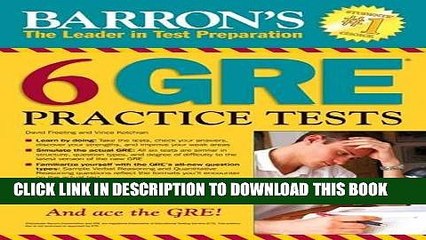 Collection Book Barron s 6 GRE Practice Tests, 2nd Edition