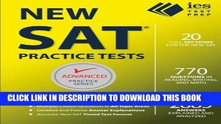 New Book New SAT Practice Tests (Advanced Practice Series)