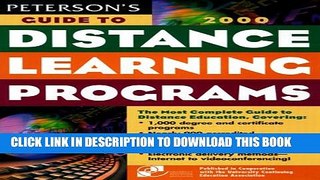 Collection Book Peterson s Guide to Distance Learning Programs, 2000 (Peterson s Guide to Distance