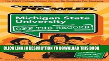 Collection Book Michigan State University - College Prowler Guide (College Prowler: Michigan State