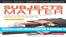 Collection Book Subjects Matter, Second Edition: Exceeding Standards Through Powerful Content-Area