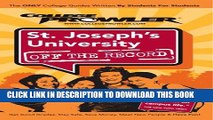 Collection Book Saint Joseph s University: Off the Record (College Prowler) (College Prowler: St.