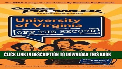 Collection Book University of Virginia: Off the Record - College Prowler (Off the Record) (College