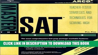 New Book Master the SAT, 2002/e w/out CD-ROM (Peterson s Master the SAT (Book only))