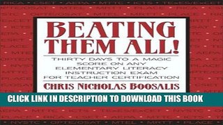 New Book Beating Them All! Thirty Days to a Magic Score on Any Elementary Literacy Instruction