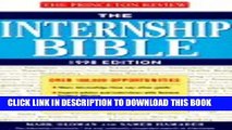 New Book Student Advantage Guide: The Internship Bible, 1998 Edition (Annual)
