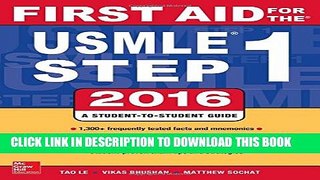 Collection Book First Aid for the Usmle Step 1, 2016