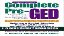 Collection Book Contemporary s Complete Pre-GED : A Comprehensive Review of the Skills Necessary
