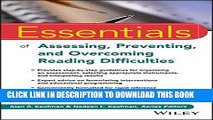New Book Essentials of Assessing, Preventing, and Overcoming Reading Difficulties (Essentials of