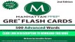 Collection Book 500 Advanced Words: GRE Vocabulary Flash Cards (Manhattan Prep GRE Strategy Guides)
