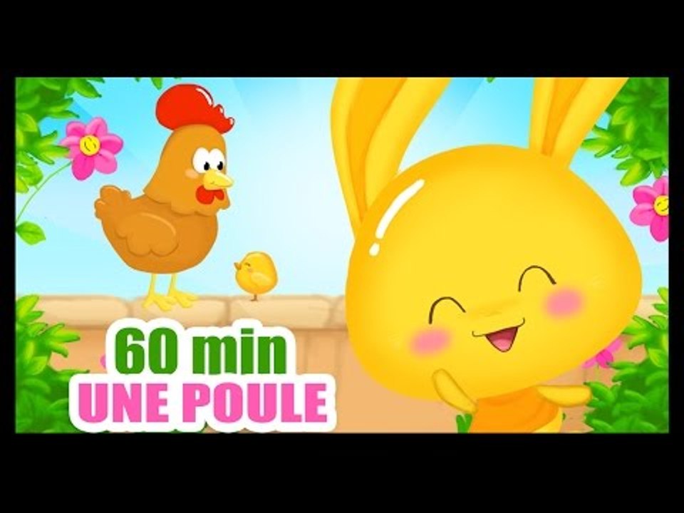 Une poule sur un mur qui picore du pain dur- Comptines pour enfants - Titounis