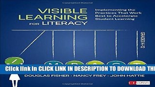 Collection Book Visible Learning for Literacy, Grades K-12: Implementing the Practices That Work