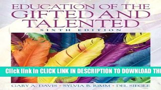 Collection Book Education of the Gifted and Talented (6th Edition)