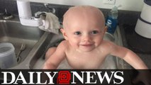 West Virginia State Trooper Bathes Baby Found In Vomit and Feces