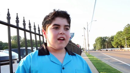 Brady Shattan cuts an ad for Elvis Week 2016