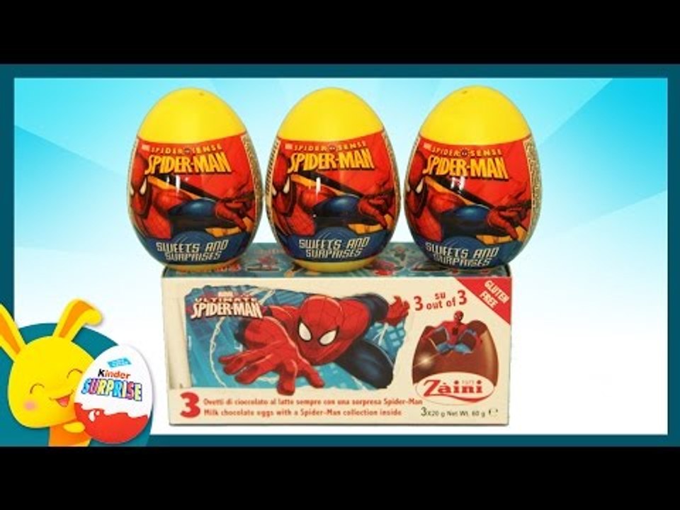 Oeufs surprises -  Spiderman - Unboxing surprise eggs -Titounis