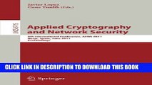New Book Applied Cryptography and Network Security: 9th International Conference, ACNS 2011,