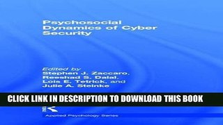 Collection Book Psychosocial Dynamics of Cyber Security