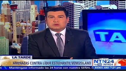 "Me amenazaron en la casa": líder estudiantil venezolano a favor de revocatorio contra Nicolás Maduro a NTN24