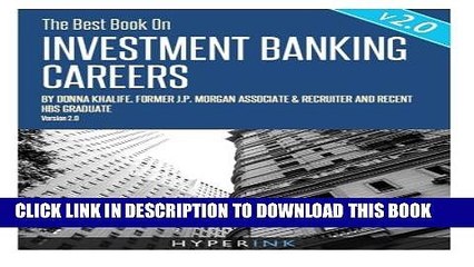 Collection Book The Best Book on Investment Banking Careers