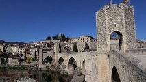 Medieval Town & Bridge of Besalu - Pyrenees, Spain