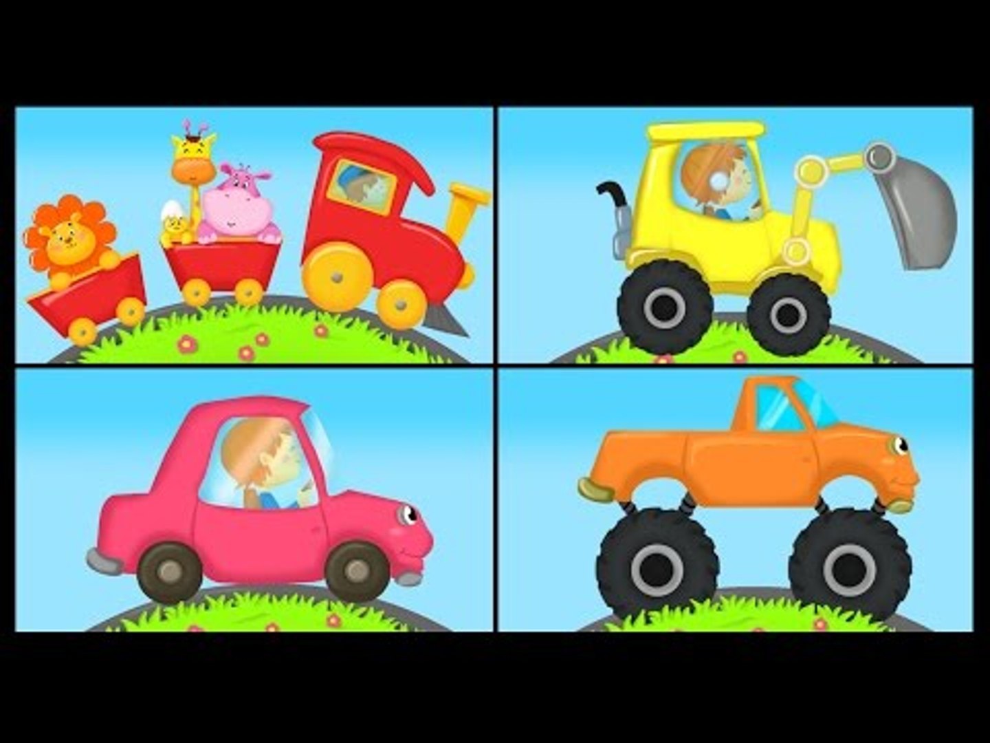 Apprendre Les Couleurs Avec Les Voitures Les Trains Les Avions Les Camions Et Les Motos Video Dailymotion