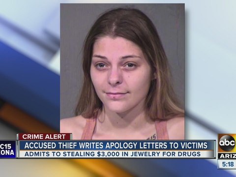Accused thief writes apology letters to victims