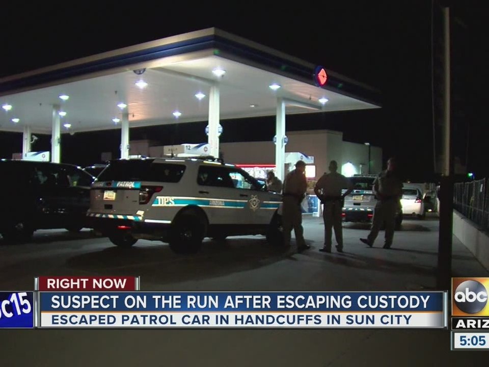Suspect on the run after escaping custody