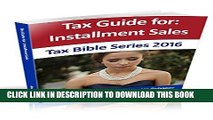 [PDF] Installment Sales: Tax Bible Series 2016 Full Online