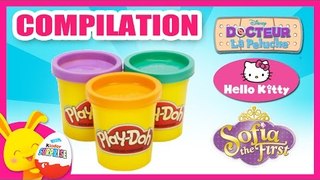 Pâte à modeler Play-Doh en français - Docteur La Peluche, Hello Kitty, Princesse Sofia - Titounis
