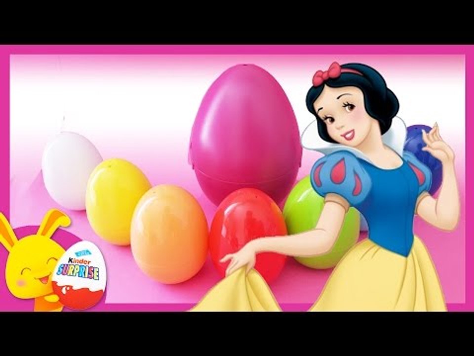 Blanche neige - Oeufs surprises de couleurs avec les personnages - Princesses Disney - Touni toys