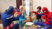 Frozen Elsa NURSE & Spiderman vs Maleficent! w_ Anna & Captain! Funny Superheroes in Real Life Prank.