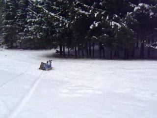 Saut en luge seul
