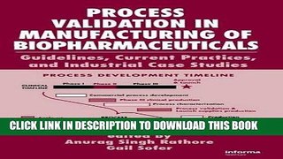 [PDF] Process Validation in Manufacturing of Biopharmaceuticals: Guidelines, Current Practices,