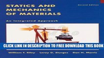 New Book Statics and Mechanics of Materials: An Integrated Approach , 2nd Edition