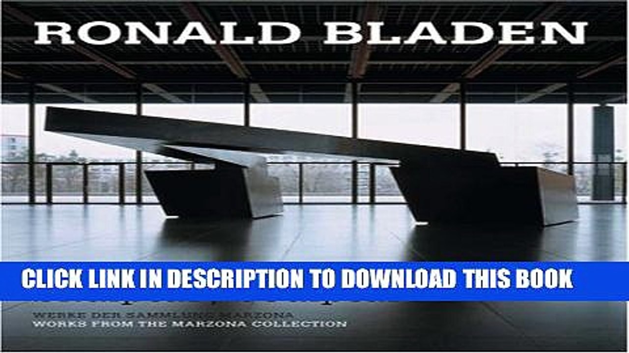 [PDF] Ronald Bladen: Skulptur/Sculpture (German and English Edition) Full Online