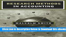 [Reads] Research Methods in Accounting Online Books