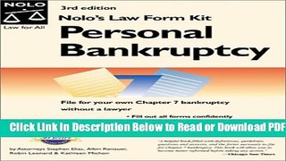 [Get] Nolo s Law Form Kit: Personal Bankruptcy Free Online