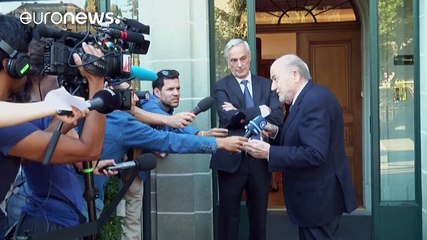 Blatter confiante à entrada do Tribunal Arbitral do Desporto