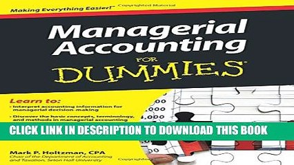 [PDF] Managerial Accounting For Dummies Full Colection